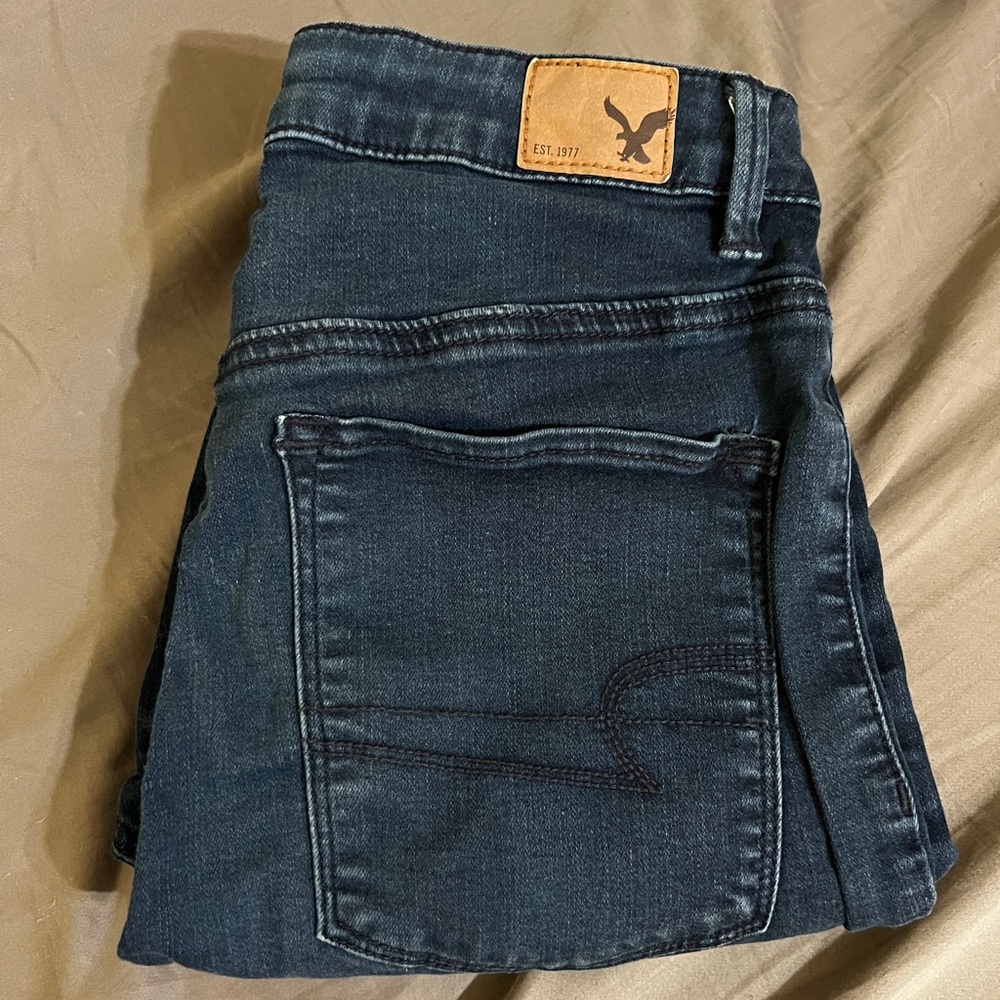 Dark Blue AEO High Rise jegging